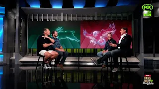 Fletch & Hindy share a pie with Shaun Garlick & Mark 'Spud' Carroll | Fletch & Hindy | Fox League