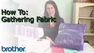 How To Gathering Fabric with a Serger