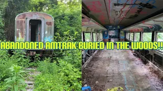 We Found An Abandoned Amtrak Train Buried In The Woods