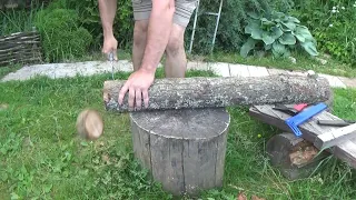 Кружка Волк топором да стамесками из бревна липы. Mug Of The Wolf. Made with an axe and chisels