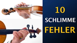 Geige lernen: die 10 schlimmsten Fehler (manche unterrichten das sogar…)