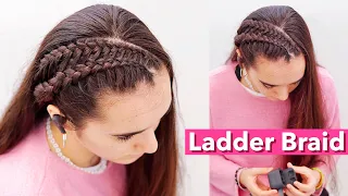 SPECIAL & BEAUTIFUL HALF UP STYLE - Ladder Braid | Trencita Johnson