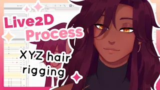 [Live2D Process] Hair Rigging for Lucien | lovmura