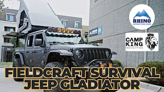 Camp King Outback Install on Fieldcraft Survival Jeep Gladiator