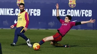 FC Barcelona training session - Focus turns from Athletic to Atlético