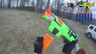 Nerf Gun Game in 4K! (Pt. 5) (Gun Game in Real Life!)