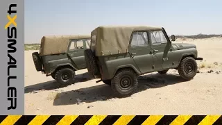 Soviet UAZ-469 Vehicle Scale model in 1/35 Scale (Trumpeter vs Military Wheels)