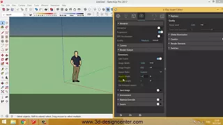 การตั้งค่า Test Render และ Final Render ในโปรแกรม Vray SketchUp