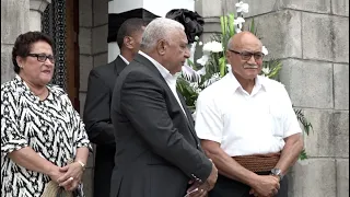 Fijian President and Prime Minister attends the funeral service of the late former First Lady