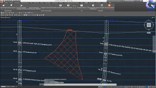 GEOS - AutoCAD Добавление нарушений на геологический разрез