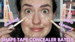 NEW Shape Tape RADIANT Concealer | Demo, Mini Wear Test + Comparison to Shape Tape Ultra Creamy