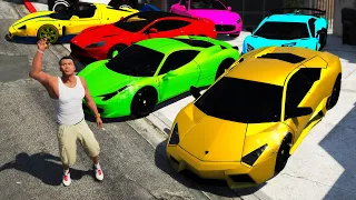 GTA 5 - Collecting FAMOUS FOOTBALLER Super Cars!