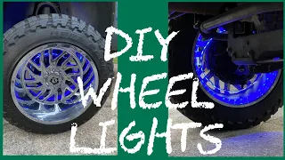 DIY Wheel lights | inexpensive and easy assembly | multicolor wheel rings