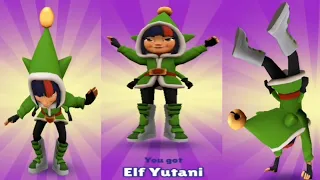 SUBWAY SURFERS UNLOCKING ELF YUTANI WORLD TOUR SUBWAY CITY XMAS 2022.