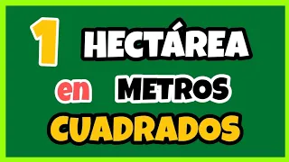 🔥 Cuántos METROS CUADRADOS tiene Una HECTÁREA | ha ➡ m²