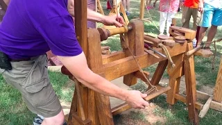 Токарный станок 16-го века (рабочая реплика) / Bow Lathe (working replica)