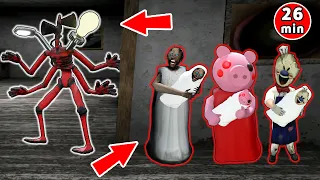 Monster Head vs Granny vs Baldi - funny horror animation parody (the funniest episodes)