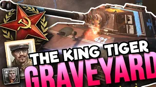 KING TIGER GRAVEYARD [4v4] [SOV] [Lienne Forest] — Full Match of Company of Heroes 2