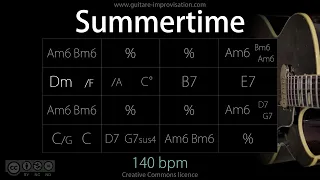 Summertime (Jazz/Swing feel) 140 bpm : Backing Track