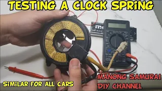 How to test or check if your clockspring is good