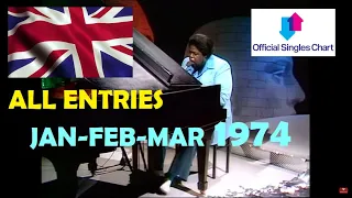 UK Singles Charts : Jan-Feb-Mar, 1974 (All entries)