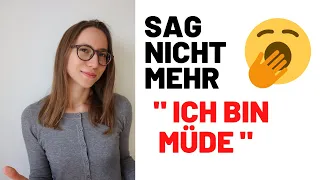 UMGANGSSPRACHE: 10 Synonyme für MÜDE I Wortschatz I Deutsch lernen A2, B1, B2