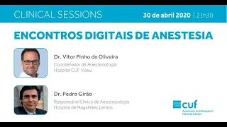 Clinical Sessions: encontros digitais em anestesia #1