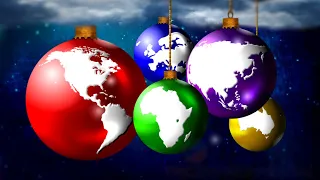 Animated Christmas Card Template - World Christmas Baubles