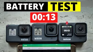 GoPro Hero 9 vs 8 vs 7 - Battery life Test comparison and overheating.