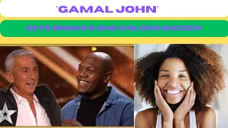 *GAMAL JOHN* Gets BRUNO'S 2ND GOLDEN BUZZER // IT'S A MAN'S MAN'S WORLD // MAGICAL RENDITION