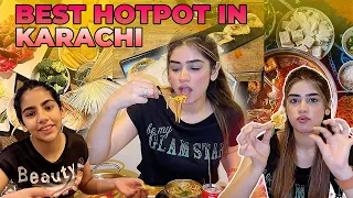 TRYING MY FAVORITE CHINESE HOT POT | KARACHI FOOD VLOG | AREESHAY SOOMRO