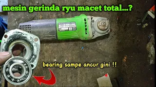 CARA GANTI BEARING KEPALA RYU RSG 100-3 / RSG 100-4 ||| mesin macet total, gak bisa jalan...