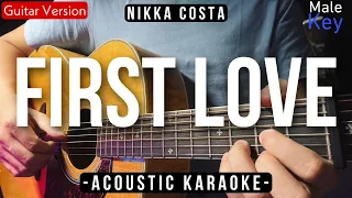 First Love - Nikka Costa [Karaoke Acoustic | Male Key] Ardhito Pramono Karaoke Version