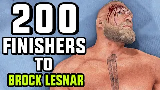 200 Finishers To Brock Lesnar in WWE 2K23!