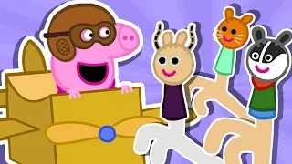 Five Finger Family Jobs and Career Song💕 Peppa Pig Nursery Rhymes and Kids Songs