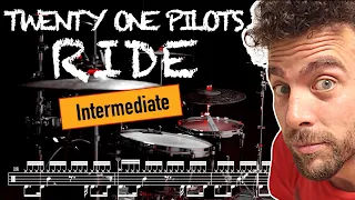 Twenty one pilots - Ride - Drum cover - (with scrolling drum sheet)