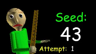 Baldi's Basics Plus - Seed 43 (Failed run #1) (V0.3.8)