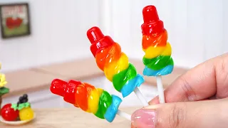 Yummy Lollipop 🌈 Tasty Miniature Rainbow Lollipop Candy Tutorial | 1000+ Miniature Mini Cakes Baking