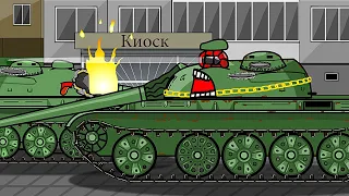 T-55 жаждущие головорезы - Танки в городе - мультики про танки