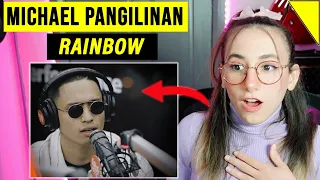 SINGER REACTS to Michael Pangilinan performs "Rainbow" (South Border) LIVE on Wish 107.5 Bus