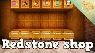 How to build a Customizable Redstone Shop for Minecraft 1.19+ (1-Wide Tileable)