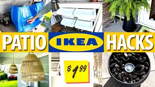 ✂️Cut up a $1 IKEA bag for this brilliant porch idea! IKEA DIYS + HACKS