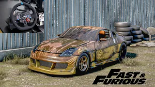 Rebuilding a Nissan 350z Fast&Furious Tokyo Drift (800HP) - NFS HEAT   Thrustmaster T300RS gameplay