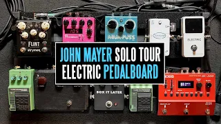 The John Mayer Solo Electric Pedalboard - The best shot of Mayer's board EVER