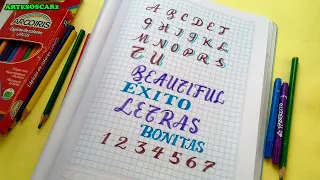 COMO hacer LETRAS BONITAS - how to make letters ✔