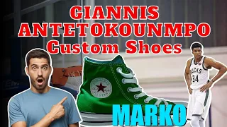 Surprising Giannis Antetokounmpo w/ Custom Shoes by MARKO - [REACTION]