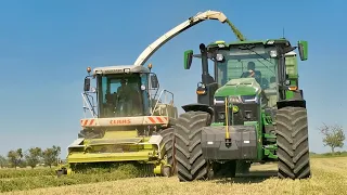 Senáže 2022 - NEW John Deere 8R 310 / Claas Jaguar 850 / Claas Axion 930,840 / Deutz-Fahr / Zetor