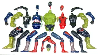 Merakit Mainan Spider-Man, Hulk Smash, Captain America And Venom ~ Marvel Avengers Toys