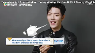 [ENG SUB] 210209 Xiao Zhan on Tencent Star's Meeting Room - Interview on Douluo Continent