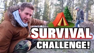 $10 WOODS SURVIVAL CHALLENGE! (24 Hours)